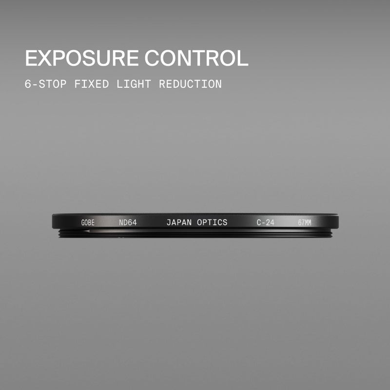 Gobe 67mm ND64 (6 Stop) ND Lens Filter - Image 3